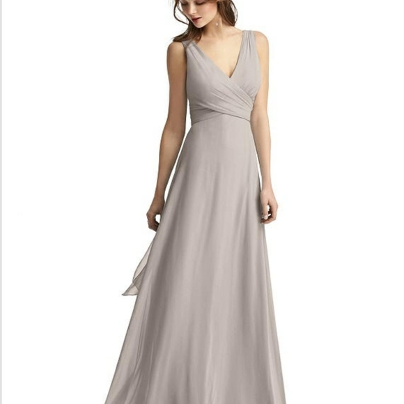 Long Taupe Dress - Picture 1 of 3